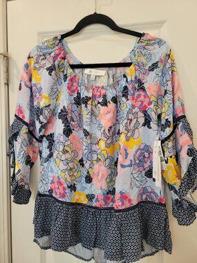 Fever ruffle sleeve blouse